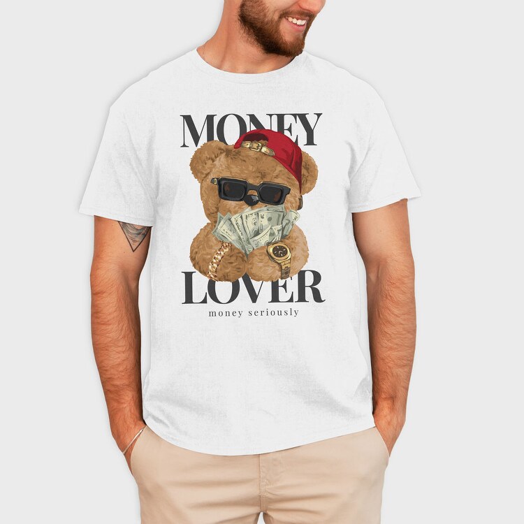 Teddy Rich Money Lover, Tricou Barbati (Unisex)