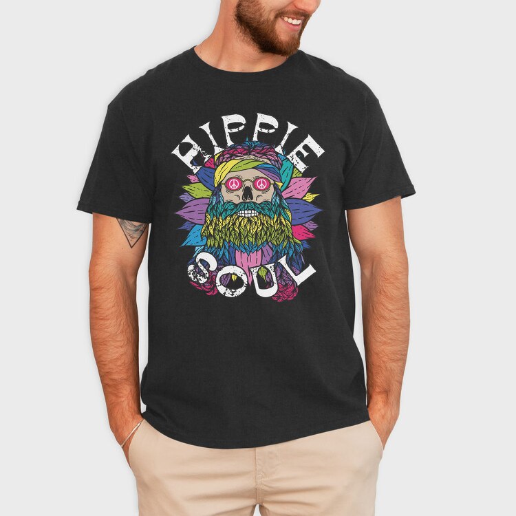 Hippie Soul Vibes, Tricou Barbati (Unisex)