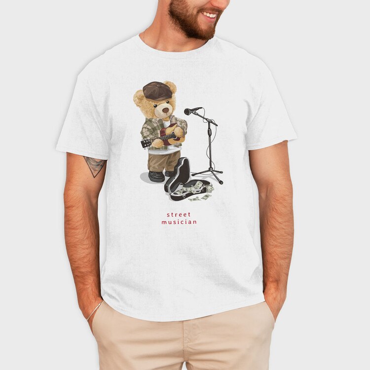 Teddy Rockstar Streetwear, Tricou Barbati (Unisex)