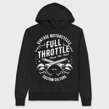 Full Throttle, Hanorac Oversize Barbati (Unisex)