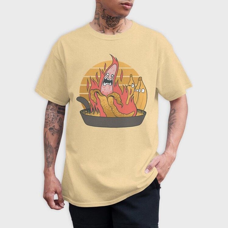 Banana Fire, Tricou Barbati (Unisex)