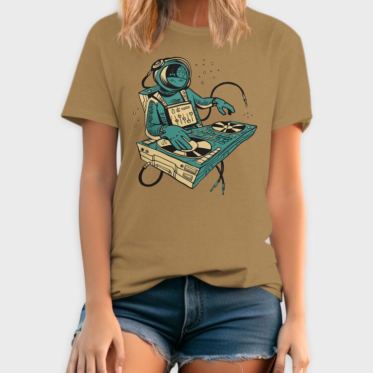 Astronaut Dj, Tricou Barbati (Unisex)