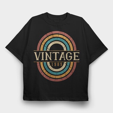 Vintage 1989, Tricou Oversize Barbati (Unisex)