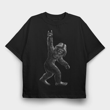 Big Foot Rock, Tricou Oversize Barbati (Unisex)