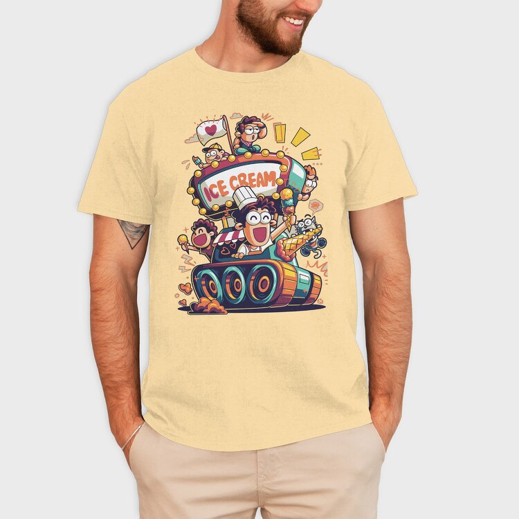 Ice Cream Truck Dreams, Tricou Barbati (Unisex)