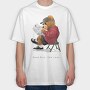 Teddy Streetreaders, Tricou Oversize Barbati (Unisex)
