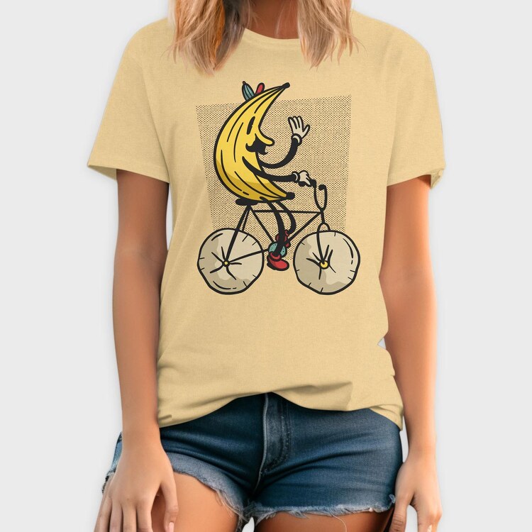 Banana Riding Bike, Tricou Barbati (Unisex)