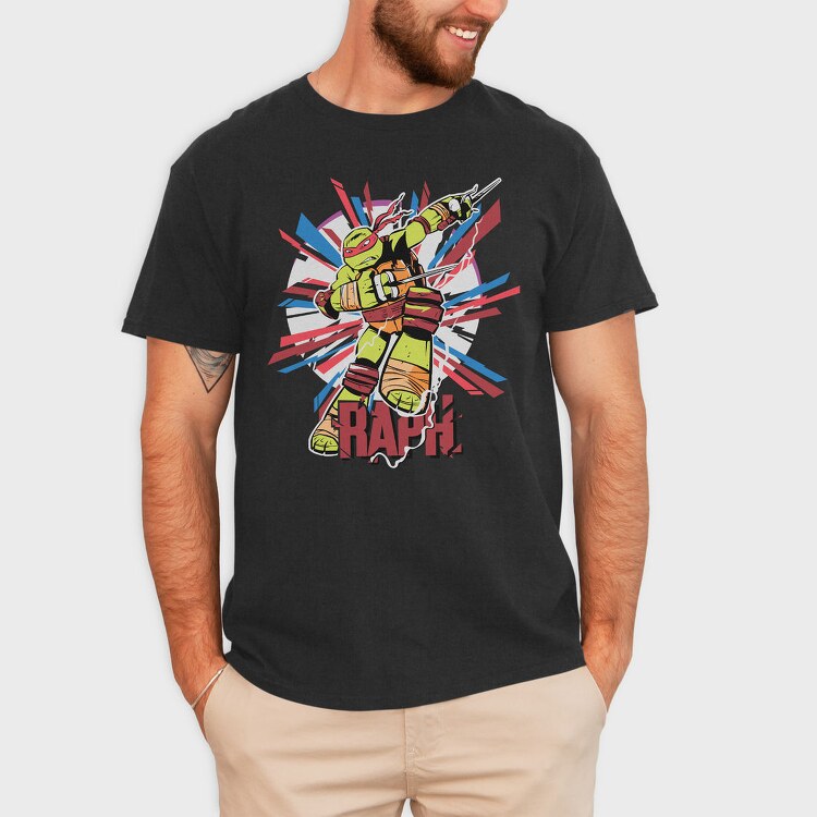 Raph Ninja Burst, Tricou Barbati (Unisex)