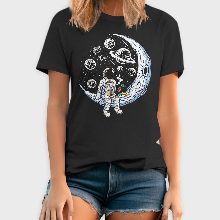 Space Donut Astronaut, Tricou Barbati (Unisex)