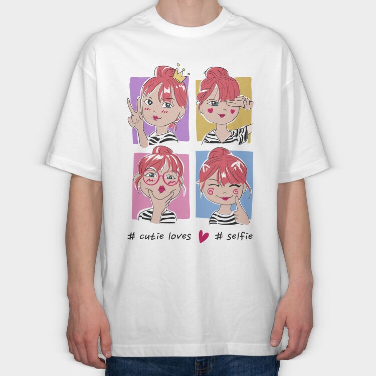 Red Hair Vibes, Tricou Oversize Barbati (Unisex)