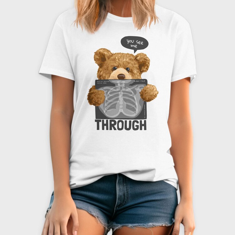 Teddy X-Ray Vibes, Tricou Barbati (Unisex)